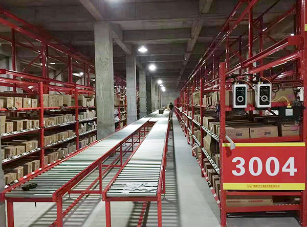 配送中心重型貨架+輸送線：速度為先，效率至上